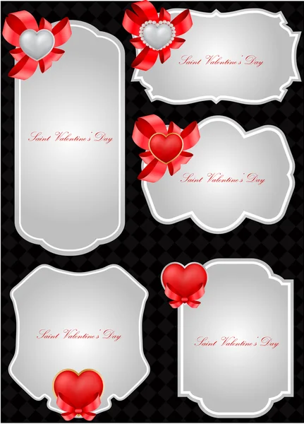 Carte de vœux vectorielle Saint Valentin — Image vectorielle