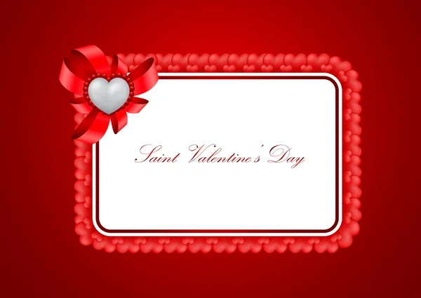 Cartão de saudação Vector Valentine — Vetor de Stock