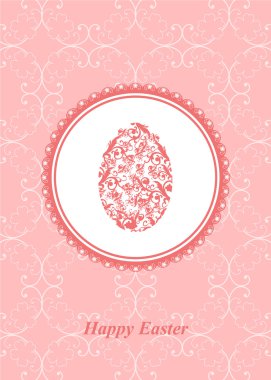 Vector Easter greeting card clipart