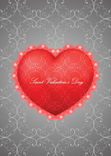 Vector valentine wenskaart — Stockvector