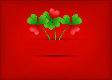 Vector leafs of clover clipart