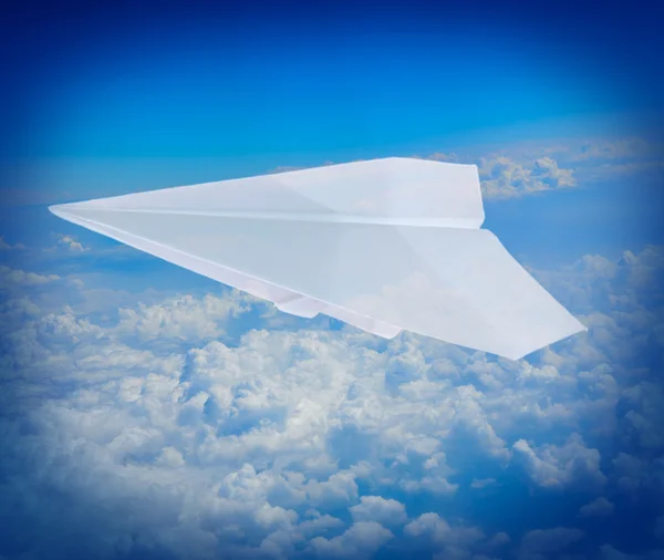 stock image Paper plane flying