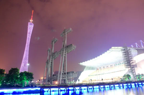 Nové televizní věž v Guangzhou, nejvyšší televizní věž na světě — Stock fotografie
