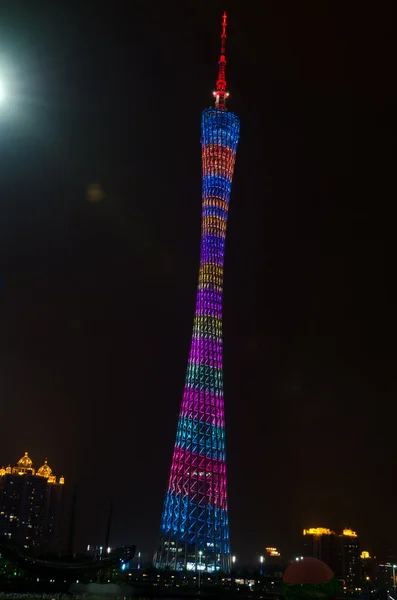Guangzhou nuova torre TV, la torre TV più alta del mondo — Foto Stock