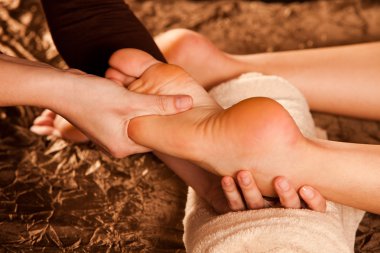 Foot massage clipart