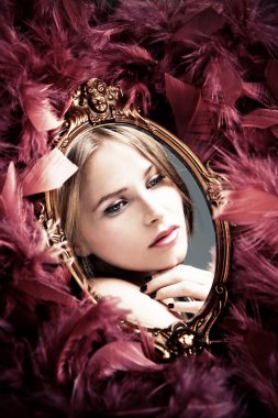 Beauty reflection clipart