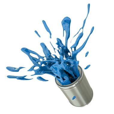 Blue paint clipart