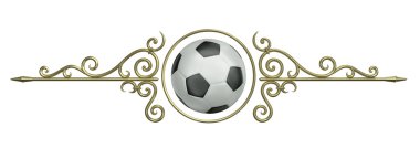 Football ornament clipart