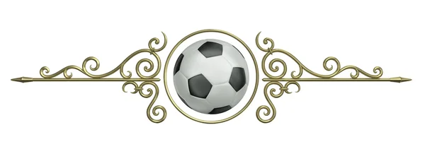 Футбольный орнамент — стоковое фото