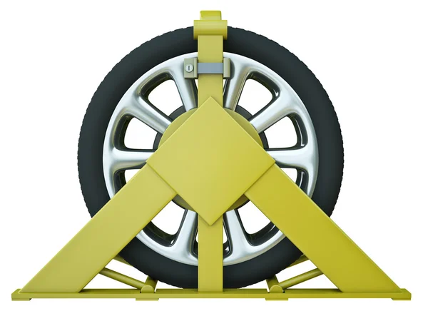 Wheel clamp — Stock Photo, Image