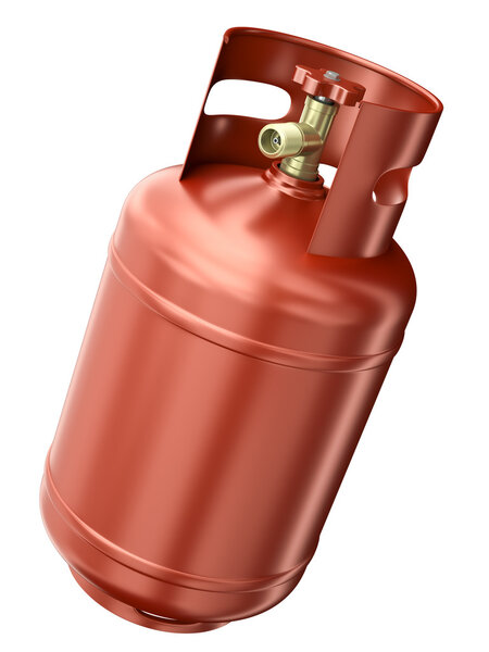 Red gas container