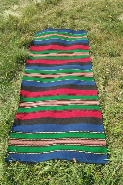 手工编织的地毯 — 图库照片