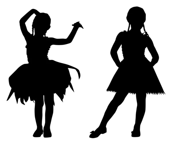 Bailarinas pequenas — Vetor de Stock