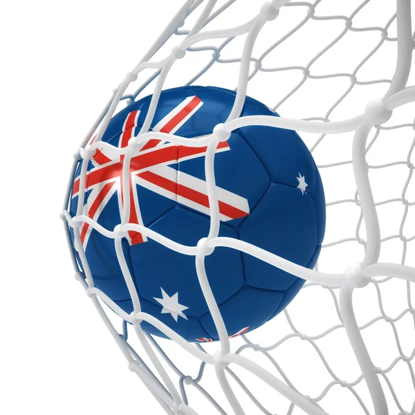 Australisk fotboll inne på nätet — Stockfoto