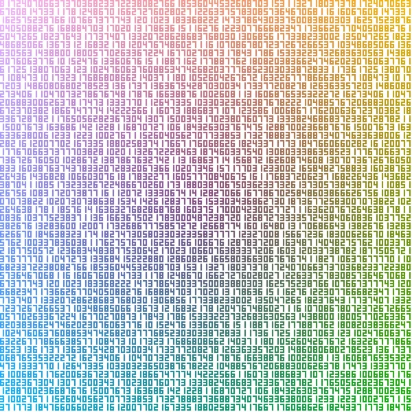 Kolorowe numery — Zdjęcie stockowe