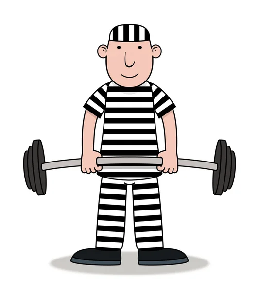 Prisioneiro em exercício — Fotografia de Stock