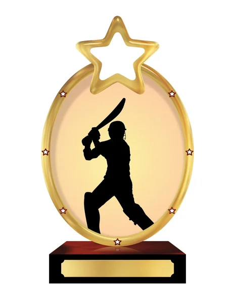 Cricket Trophy — Stock Photo, Image