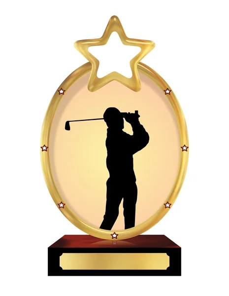 Golf trophy — Stockfoto