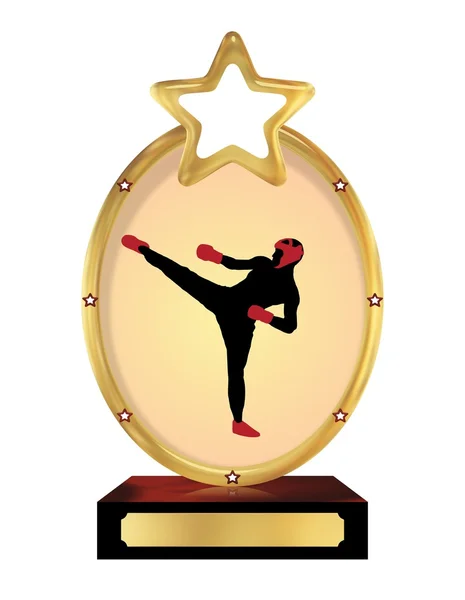 Kick boxing Trophy — Stock Photo, Image