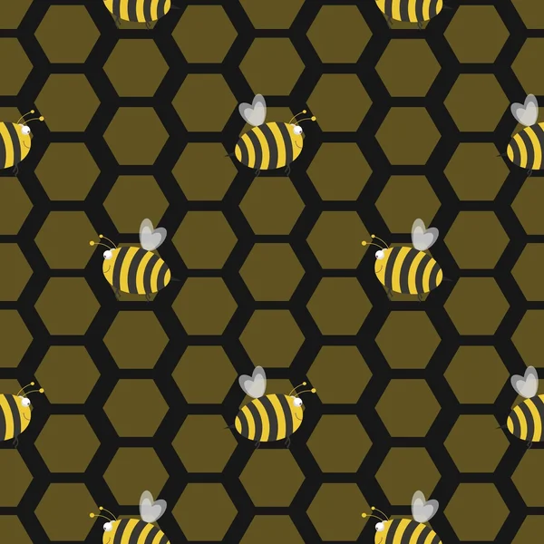 Seamless bee hive — Stock Photo, Image