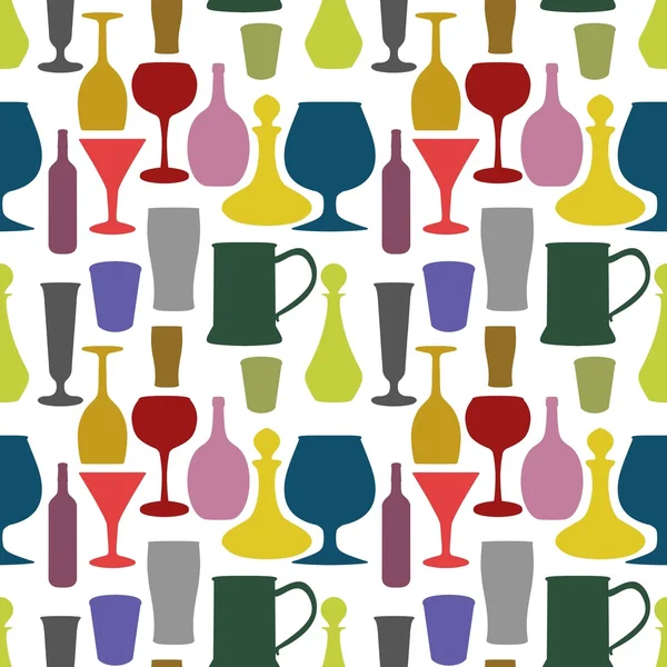 Seamless drinks background — Stock Photo, Image