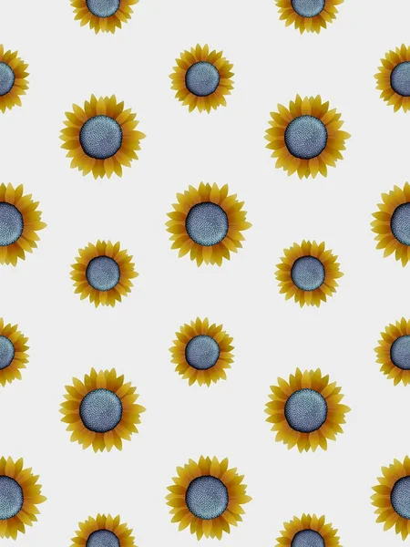Seamless sunflowers — Stock Photo, Image