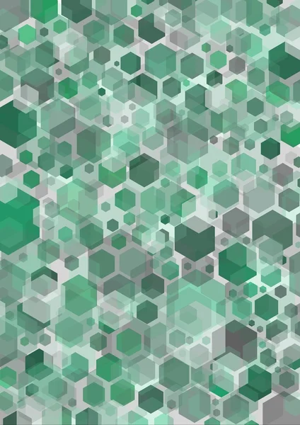 Verde hexagonal — Foto de Stock
