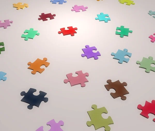 Puzzle-Farben — Stockfoto