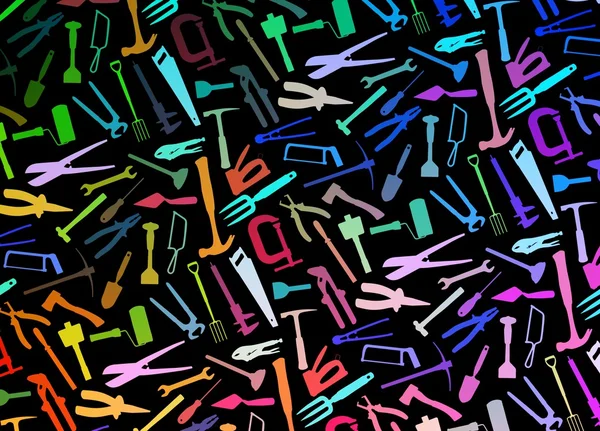 Kleurrijke tools achtergrond — Stockfoto
