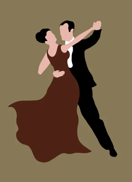 Couple dansant — Photo