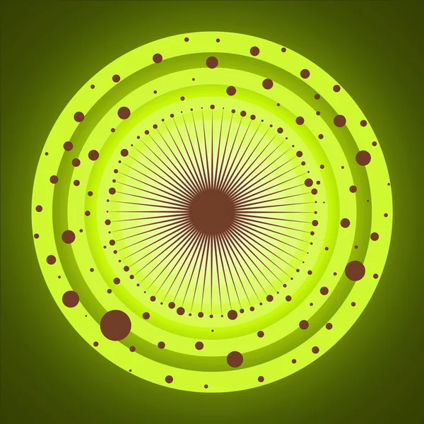 绿色圆圈设计 — 图库照片