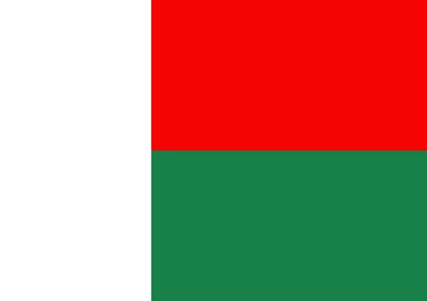 Madagaskar-Flagge — Stockfoto