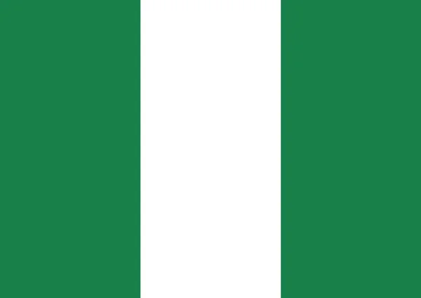 Nigéria zászló — Stock Fotó