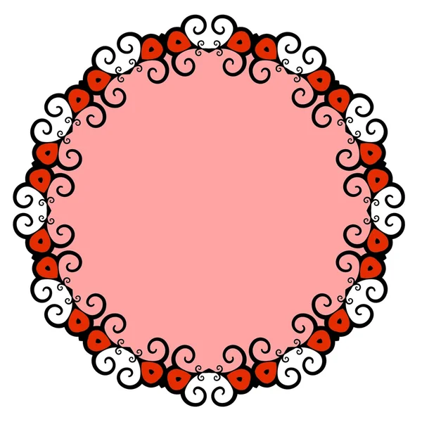 Rosa-roter Rahmen — Stockfoto