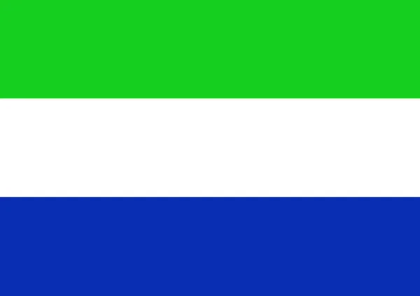 Sierra Leone Flag — Stock Photo, Image