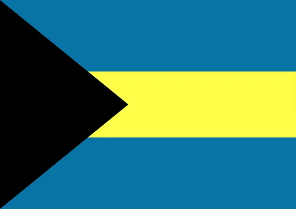Die Fahne Bahamas — Stockfoto