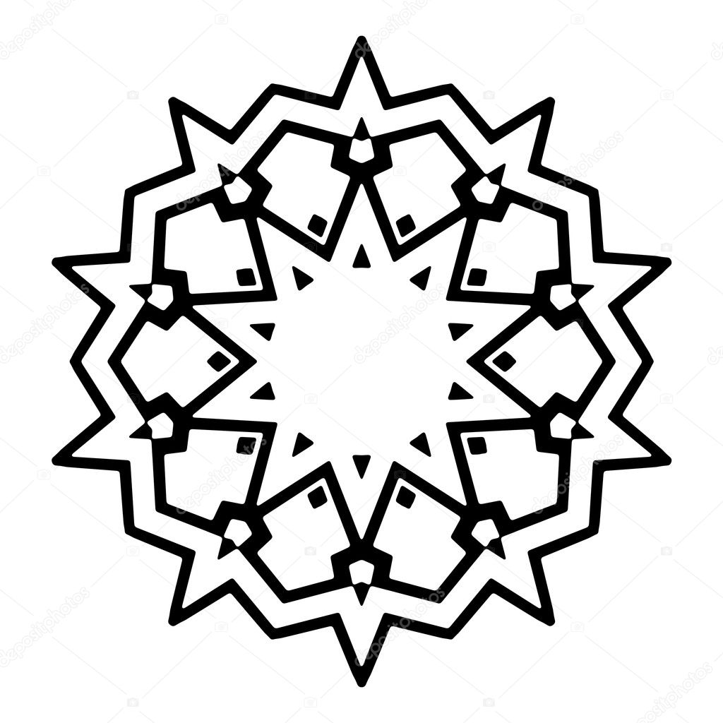 Abstract black and white logo