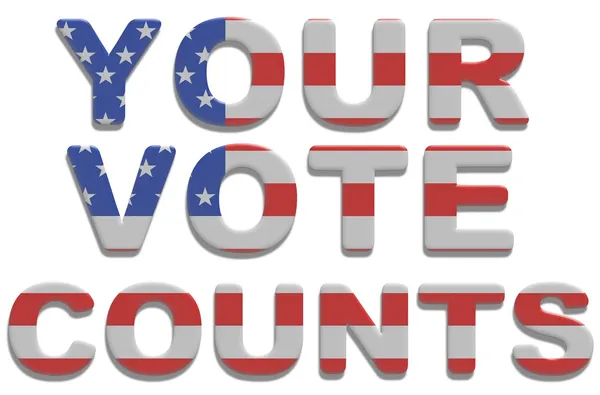 Your Vote Counts — Stock Photo, Image