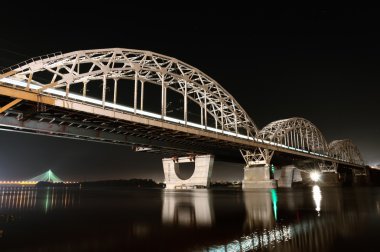 Railway Bridge, Kiev, Ukraine clipart