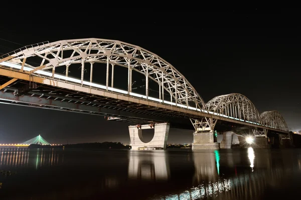 Railway bridge, kiev, Oekraïne — Stockfoto