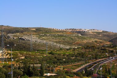 Neve Daniel communal settlement in western Gush Etzion clipart
