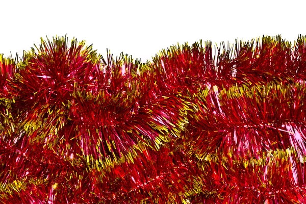 Guirnalda de oropel rojo de Navidad —  Fotos de Stock