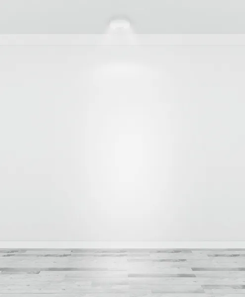 Інтер'єр Галерея з порожні стіни і ліхтарі — стокове фото