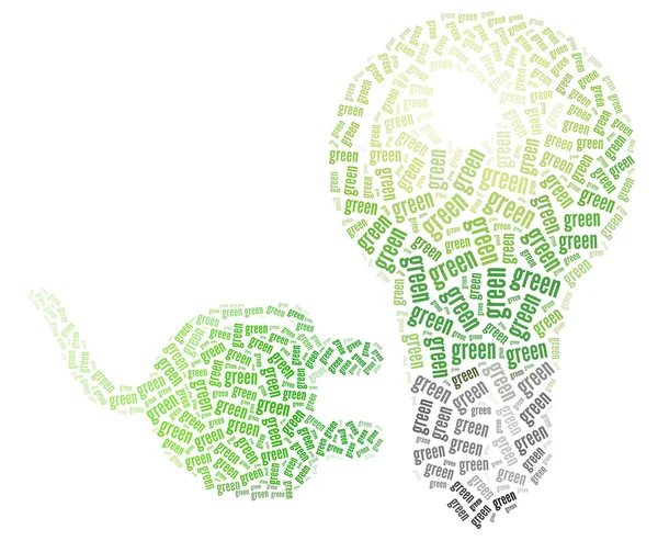 Żarówki zielony — Zdjęcie stockowe