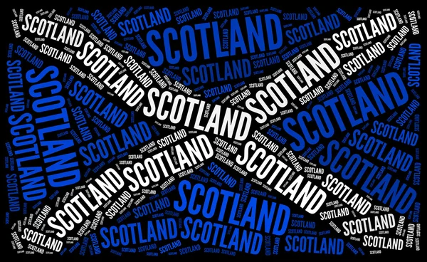 Государственный флаг Шотландии — стоковое фото