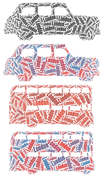 Londýn autobusové a taxi Stock Snímky