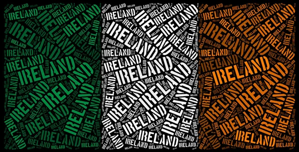 Bandera nacional de Irlanda — Foto de Stock