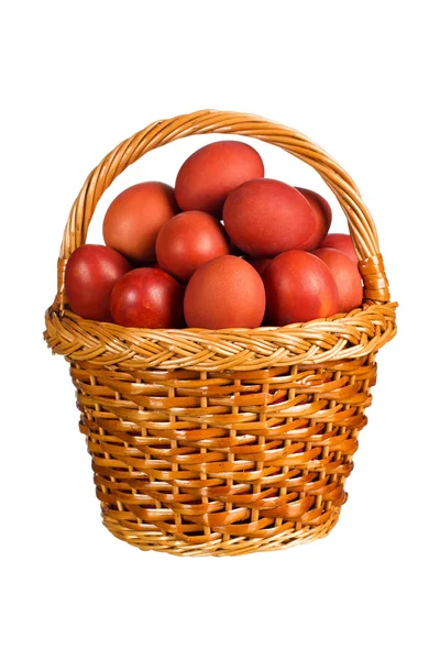 Red Easter eggs — Stock Photo, Image