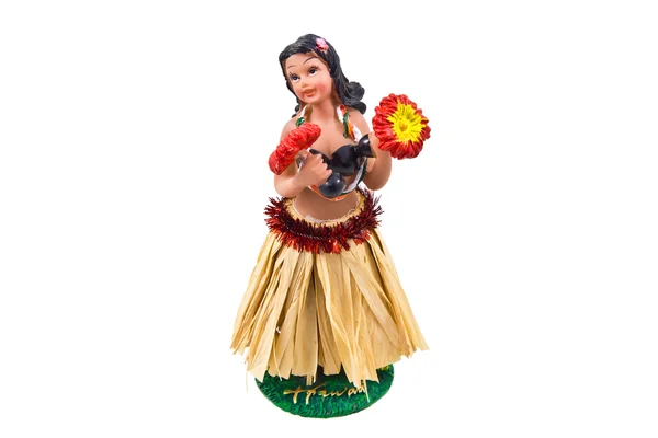 Cruscotto hula wiggler bambola isolato su bianco — Foto Stock