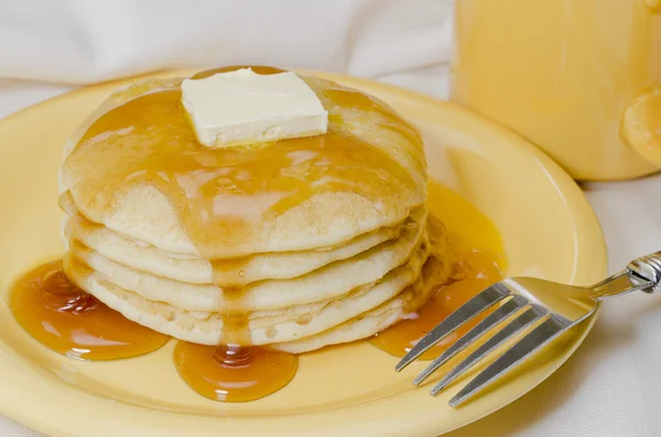Pancakes and Coffee — Stock Photo, Image